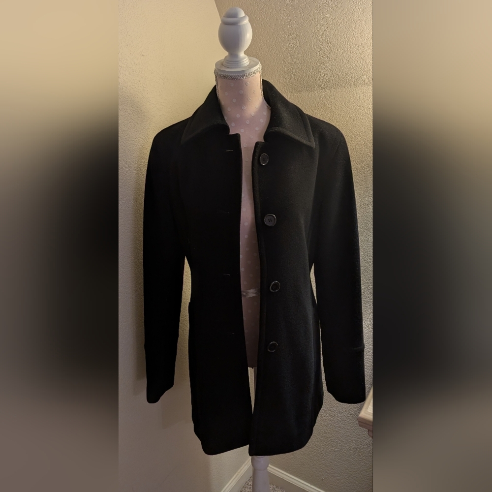 Marvin Richards Classic Black Pea Coat